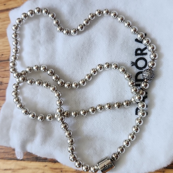 Pandora Silver Beaded Necklace - Picture 5 of 6